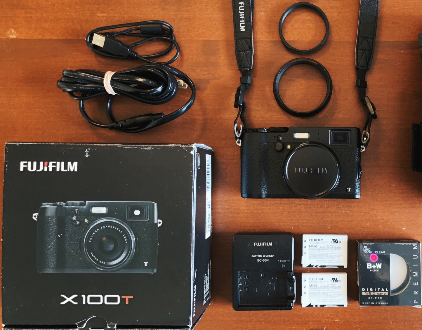Fujifilm X100T Camera (Glimmerglass 1, Hoage Hood, Thumb Grip Included!)