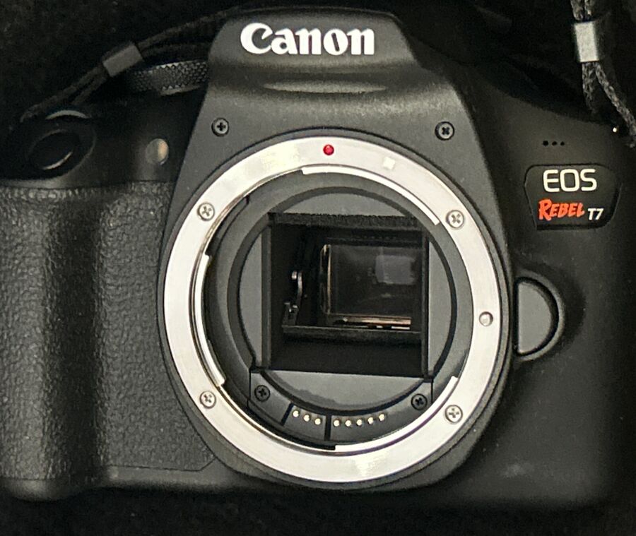 Canon EOS Rebel T7 Dslr Camera with ef18-55mm and EF 75-300mm Lenses
